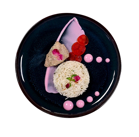 Daawat chicken biryani rice on plate